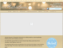 Tablet Screenshot of meridianbanquets.com